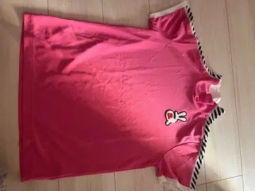 토끼 자수 핑크 셔츠