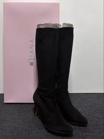 DIANA 블랙 롱 부츠 하이힐 23cm