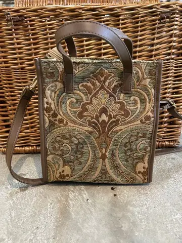토트백 숄더백 페이즐리 무늬 미사용 새상품 택 포함