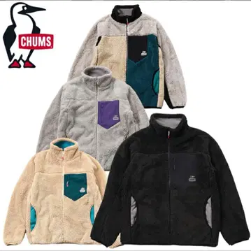 참스 플리스 자켓 블랙 남성용