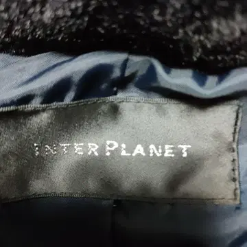 INTER PLANET 후드 부착 다운 자켓 네이비