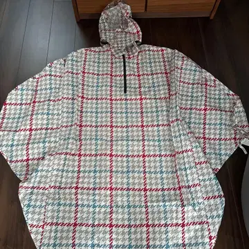 Wpc. 챌리 폰폰 체크 무늬 레인 판초