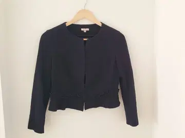 TOCCA 네이비 노카라 자켓 프릴 Msize