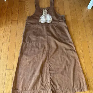 토끼 자수 브라운 살로펫