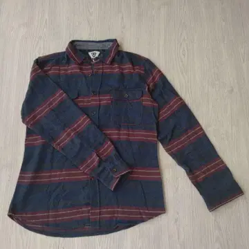 VISSLA 스트라이프 보더 긴팔 셔츠