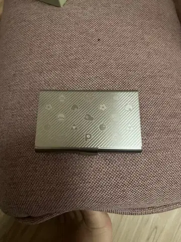 닌텐도 실버 메탈릭 명함지갑