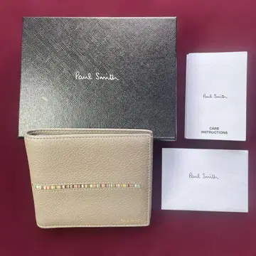 폴스미스 2단 접이식 지갑 멀티 스트라이프 박스 포함