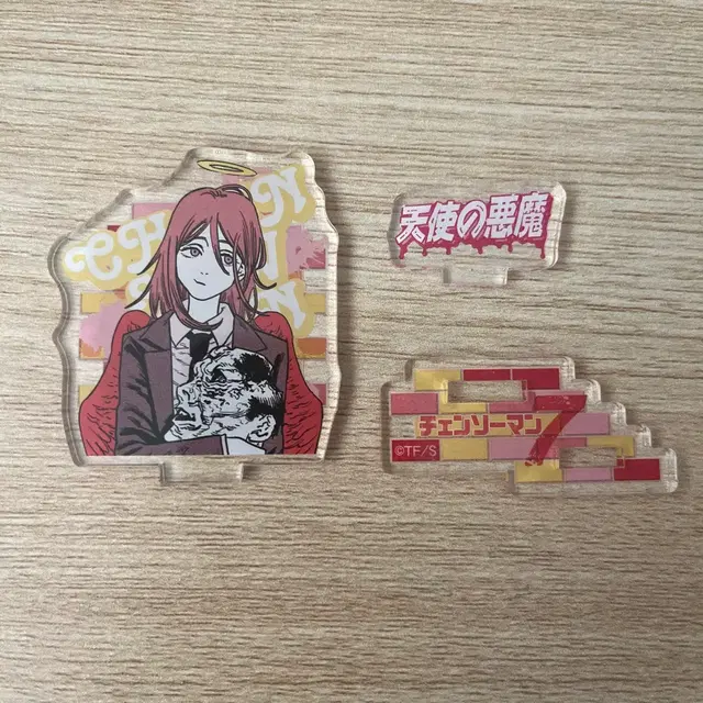 체인소맨 천사의 악마 엔젤 원화 피겨 아크릴 스탠드 특전포스터레제피규어