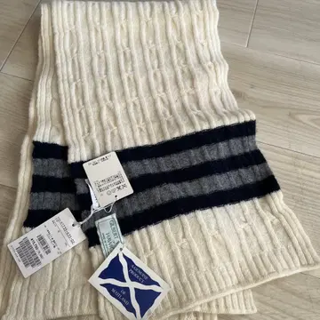 새상품 15,750엔 스코틀랜드제 Macintosh 리브 머플러