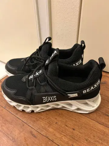 BEAXIS 밸런스 코어 스니커즈 2.5 한정판 배색 블랙 화이트 밑창