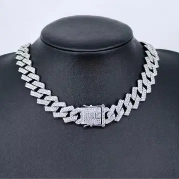 고져스 목걸이 키헤이 체인 지르코니아 반짝반짝 실버1