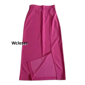 w closet 슬릿 롱 스커트 핑크 S 미사용 새상품