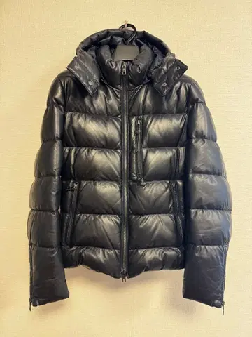 EPOCA UOMO 가죽 다운 블루종 SIZE 46 M 상당