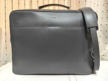 미사용품 훌라 마르테 2WAY 가죽 비즈니스 백 그레이 남성용