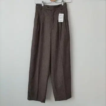 relume 브라운 슬랙스 허리밴딩