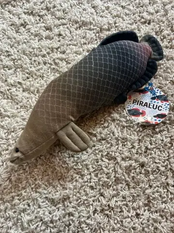 PIRALUC 택 포함 물고기 봉제 인형 약 26cm
