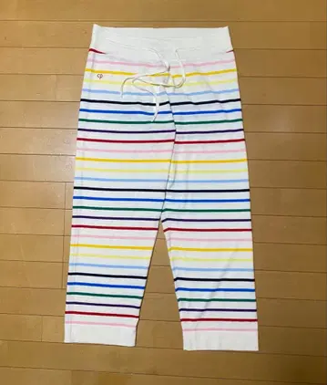 새상품 CHINTI&PARKER 멀티 보더 캐시미어 팬츠