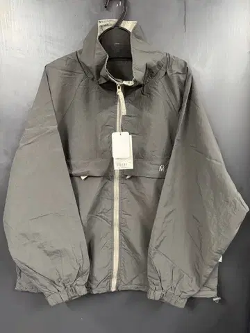 MUHET 나일론 블루종 차콜 그레이지 M