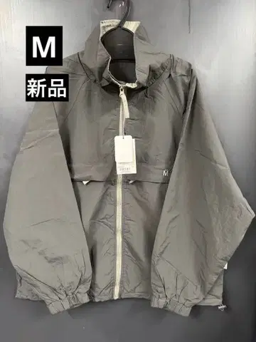 MUHET 나일론 블루종 차콜 그레이지 M