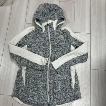 THE NORTH FACE 풀 집업 후드티 그레이/화이트