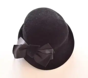 긴자 보그 GINZA VOGUE 리본 클로슈 햇 블랙