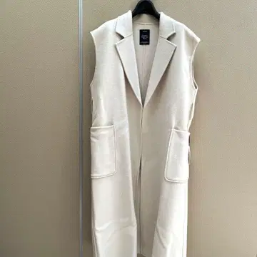 [ 미사용 ] A part by casheep 롱 베스트 내추럴 F