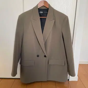 ZARA 자켓 올리브 카키 베이지 M