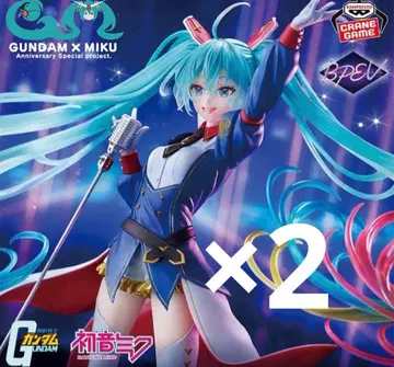 건담 x 하츠네 미쿠 BPEV 콜라보레이션 피규어 2체 세트