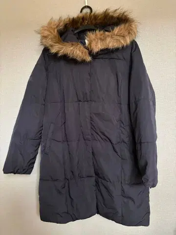 파이버 다운 롱 코트