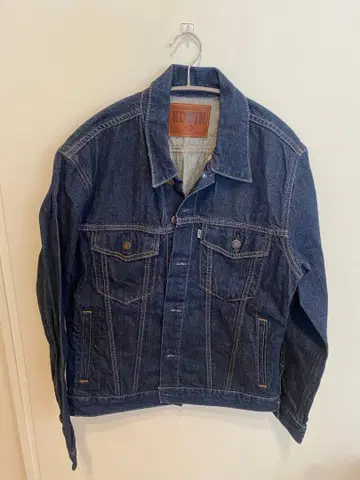 EDWIN 다크 블루 데님 자켓