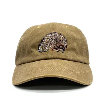 새상품 오리지널 자수 베이스볼 캡 동물 고슴도치 애니멀