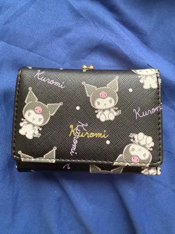 쿠로미 삼단 접이식 지갑 (산리오)