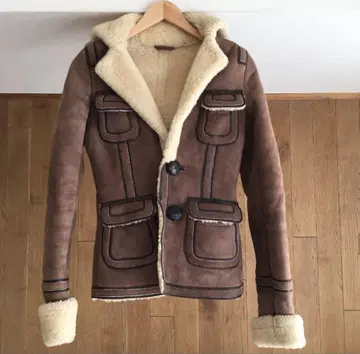 새상품급 디스퀘어드 양가죽 무스탕 자켓 40