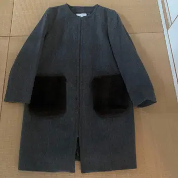 LADY LUCK LUCA 그레이 울 코트