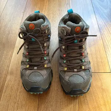 머렐 트레킹 슈즈 그레이 미드컷