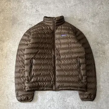 미사용급 레어 컬러 파타고니아 다운 스웨터 다운 자켓 S 브라운
