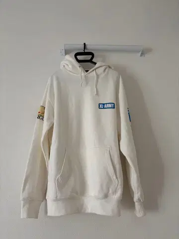XLARGE 화이트 후드티 M 사이즈