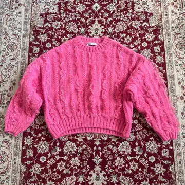 ZARA 크롭 프릴 니트