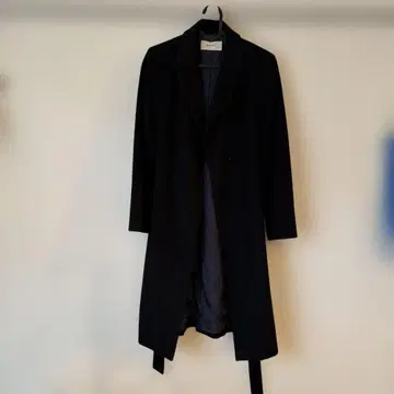 BALLSEY 블랙 캐시미어 코트