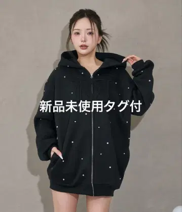 Darich 다리치 DD 로고 비쥬 지퍼 후드티