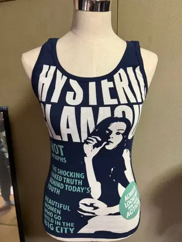 HYSTERIC GLAMOUR 탱크탑 네이비