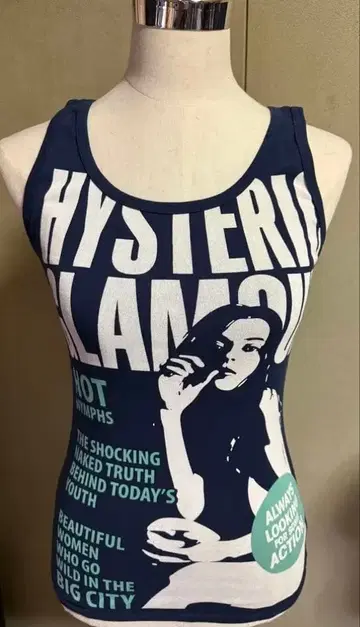 HYSTERIC GLAMOUR 탱크탑 네이비