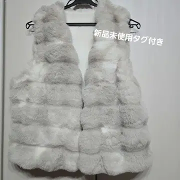 그레이 퍼 베스트 택 포함 미사용 새상품