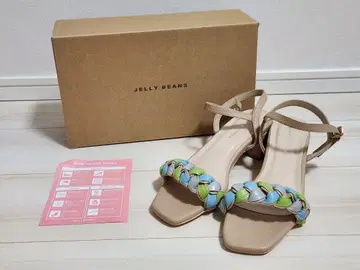 JELLY BEANS 뜨개질 스트랩 샌들