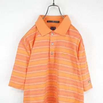 G8013*NIKE 나이키 타이거 우즈 컬렉션 골프 셔츠 오렌지