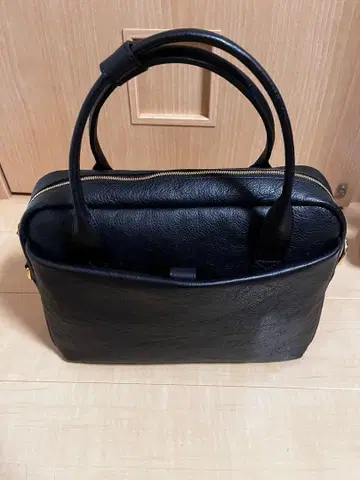 블랙 가죽 비즈니스 백