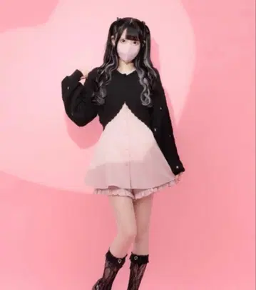 이모짱 토끼 귀 니트 가디건 made in INTER FACTORY