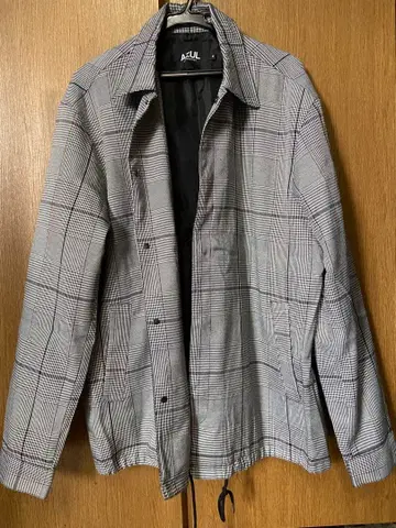 AZUL 그레이 계열 체크 무늬 자켓