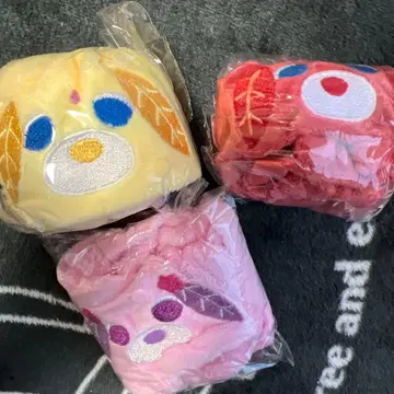 오차이누 오테테츠키 후와후와 스크런치 아르 브라운 하나 3개 세트