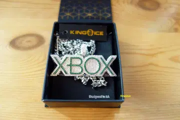 공식 아이템 XBOX KING ICE 목걸이 화이트 골드